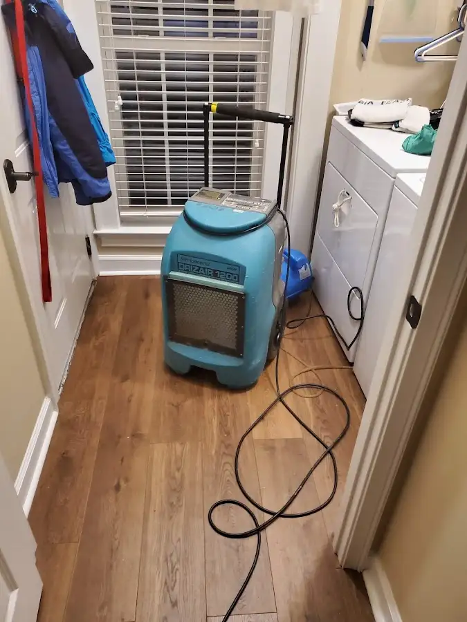 Commercial dehumidifier deployed for Flood Damage Cleanup in Avocado Heights